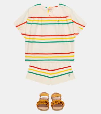 Lamb striped cotton T-shirt | The Animals Observatory