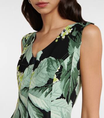 Robe longue Grace imprimée | Norma Kamali