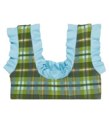 Kayenta checked bikini top | Marysia Bumby