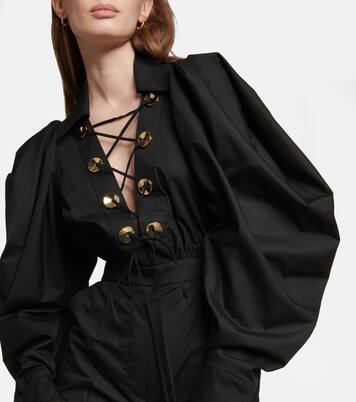 Puffed-sleeve jumpsuit | Elie Saab