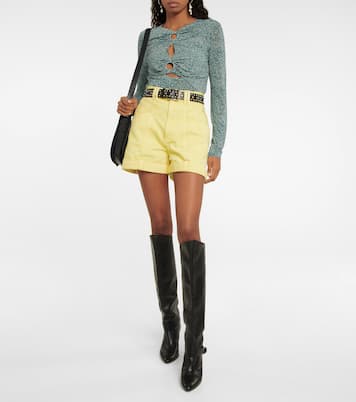 High-Rise Shorts Vetanio aus Denim | Isabel Marant