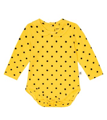 Baby polka dot jersey onesie | Mini Rodini