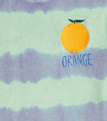 Orange cotton terry T-shirt | Jellymallow