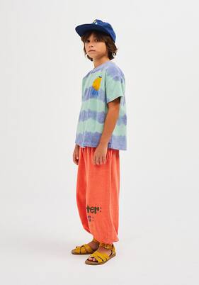 Orange cotton terry T-shirt | Jellymallow
