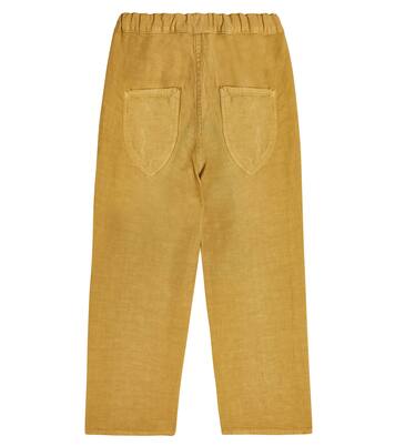 Erodium linen-blend pants | Caramel
