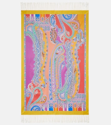 Spugna paisley cotton blanket | Etro
