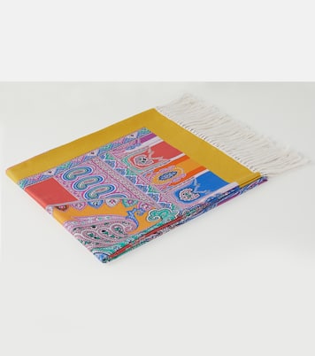 Spugna paisley cotton blanket | Etro