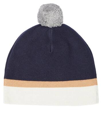 Logo cotton and wool beanie | Chloé Kids