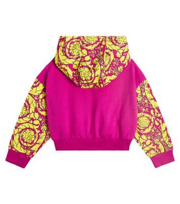 Logo cotton hoodie | Versace Kids