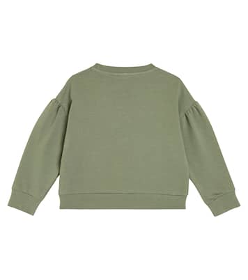 Embroidered cotton jersey sweatshirt | Il Gufo