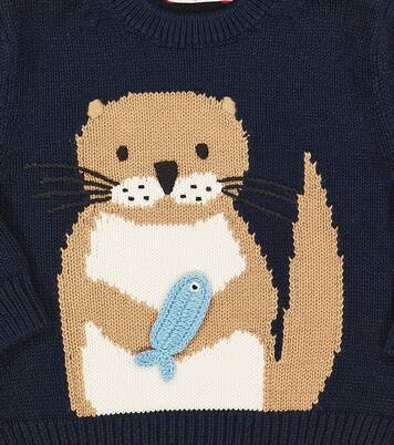 Baby cotton sweater | Il Gufo