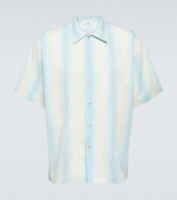 Oversized striped bowling shirt | Commas