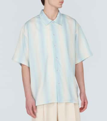 Oversized striped bowling shirt | Commas