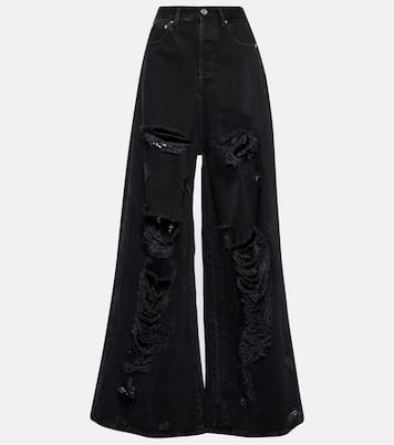 Distressed wide-leg jeans | Vetements