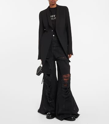 Distressed wide-leg jeans | Vetements