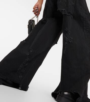 Distressed wide-leg jeans | Vetements