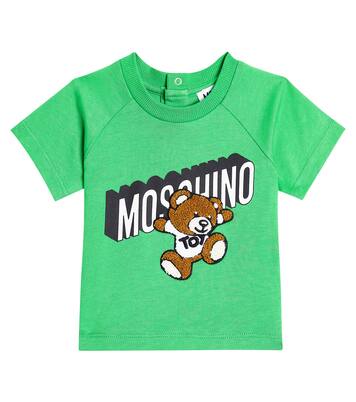 Baby printed cotton jersey T-shirt | Moschino Kids