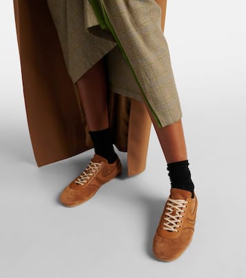 Sneakers aus Leder und Veloursleder | Dries Van Noten