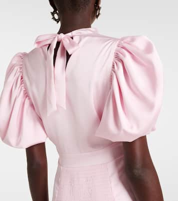 Robe midi de mariée en satin | Rotate