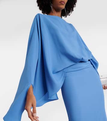 Robe longue Eolia en crêpe de cady | Taller Marmo