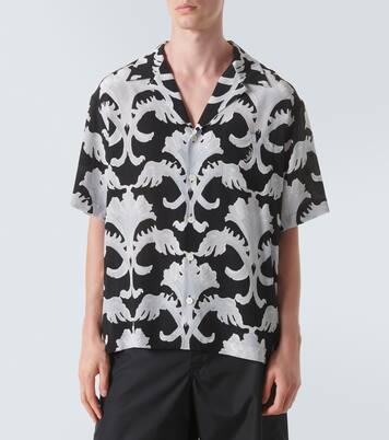 Printed silk bowling shirt | Valentino