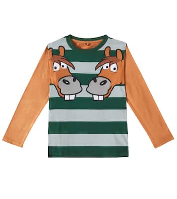 Bedrucktes Top aus Baumwoll-Jersey | Stella McCartney Kids