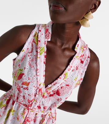 Robe longue Nana en coton à fleurs | Poupette St Barth