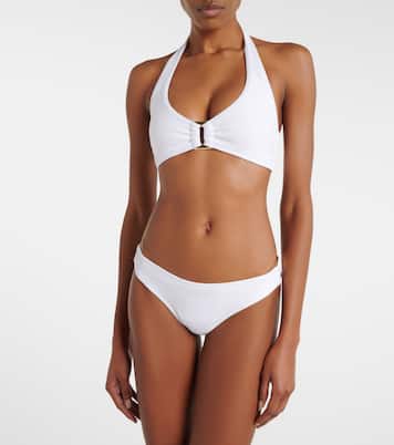 Milos halterneck bikini top | Heidi Klein