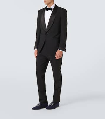 Carlton 임벨리시드 스웨이드 로퍼 | Manolo Blahnik