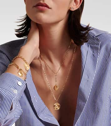 Strength 18kt gold pendant necklace with diamond | FoundRae