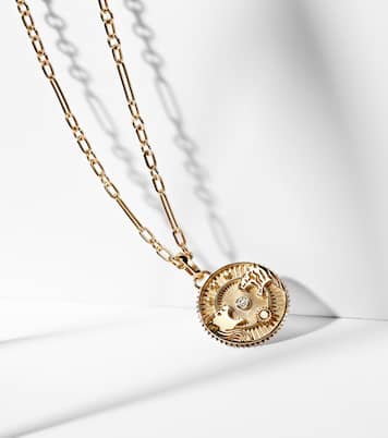 Strength 18kt gold pendant necklace with diamond | FoundRae