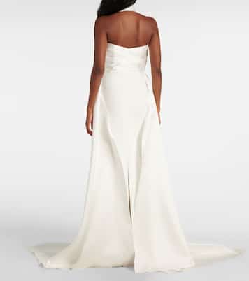 Robe Rumi aus Twill und Crêpe | Solace London