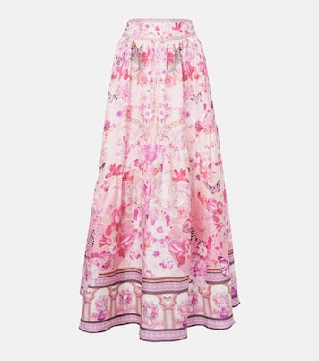 Verzierter Maxirock aus Seide | Camilla