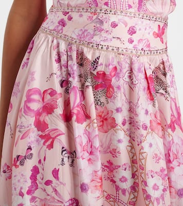 Verzierter Maxirock aus Seide | Camilla