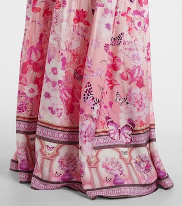 Verzierter Maxirock aus Seide | Camilla