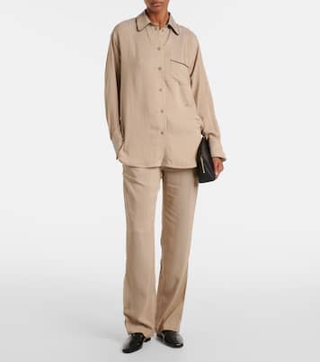 스트라이프 파자마 팬츠 | Victoria Beckham