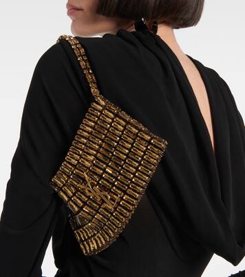 Evening Mini embroidered shoulder bag | Saint Laurent
