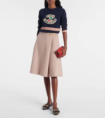 Wool and cashmere midi skirt | Valentino