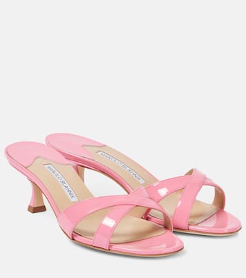 Callamu 50 patent leather sandals | Manolo Blahnik