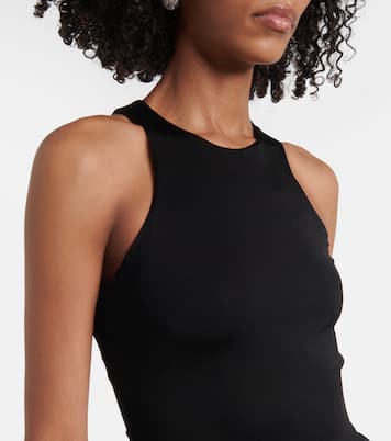 Abito lungo Cate in jersey e taffetà di seta | The New Arrivals Ilkyaz Ozel