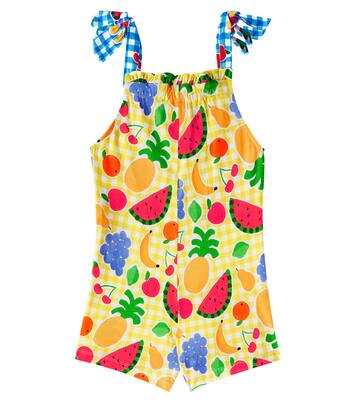 Picnic printed cotton romper | Fábula