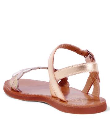 Sandali Plagette Ferns in pelle | Pom d'Api