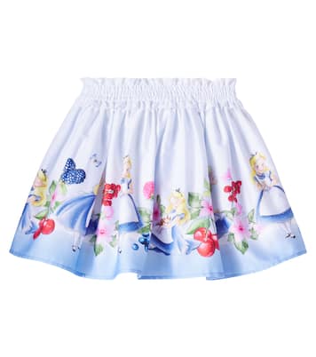 Gonna in cotone con stampa | Monnalisa