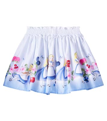 Gonna in cotone con stampa | Monnalisa