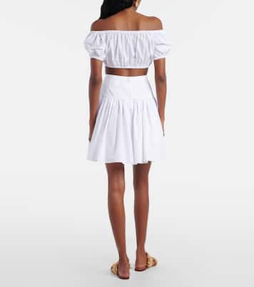 Off-shoulder cotton crop top | Dolce&Gabbana