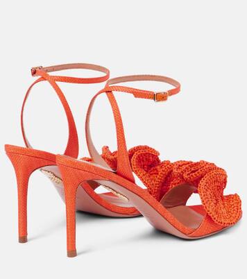 Sandalen Noches Tropicales 85 aus Raffiabast | Aquazzura