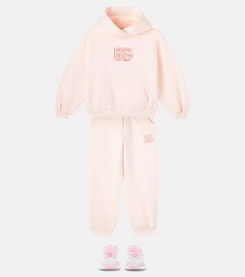 DG hooded cotton sweatshirt | Dolce&Gabbana Kids