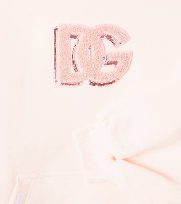 DG hooded cotton sweatshirt | Dolce&Gabbana Kids