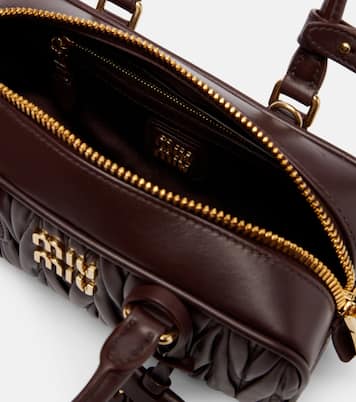 Arcadie matelassé leather tote bag | Miu Miu
