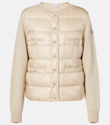 Down-paneled virgin wool cardigan | Moncler